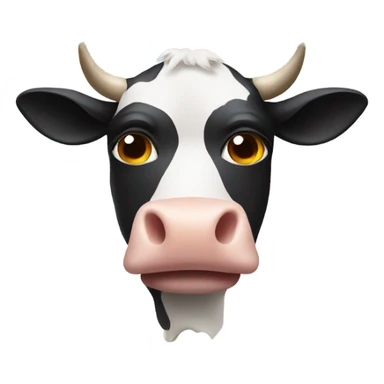 Cow wearing a mask  sticker