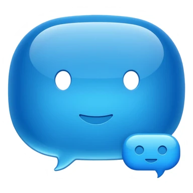 chat bubble with AI letters sticker