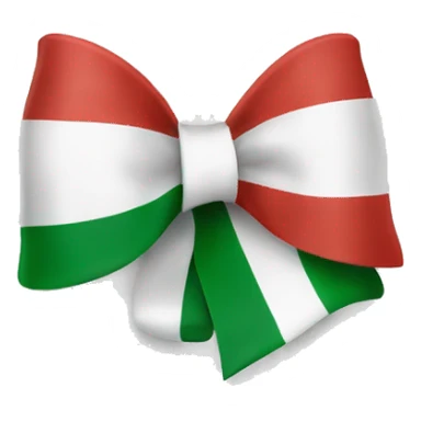 the flag of Italy in a bow sticker