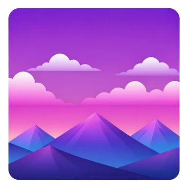 Royal Purple-Magenta-Violet-Indigo-Pink-gradient Aesthetic Scenery Deco sticker