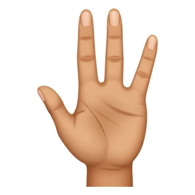 a hand with three fingers up sticker