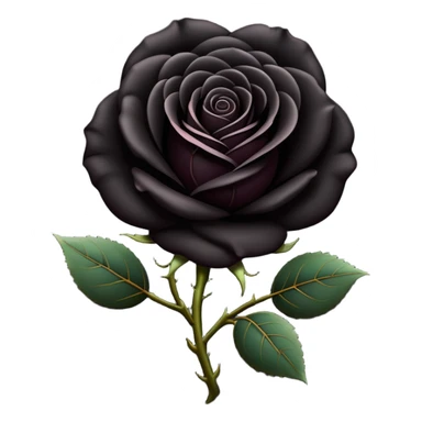 Black rose emoji  sticker