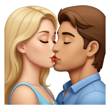 boyfriend and girlfriend kissing very passuob sticker
