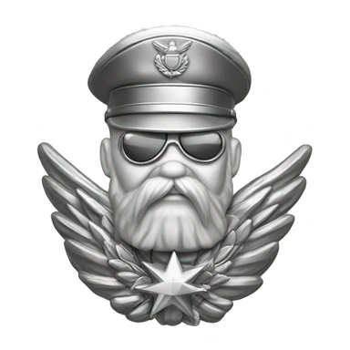 Silver Colonel insignia sticker