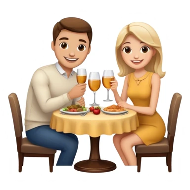 Dinner date sticker