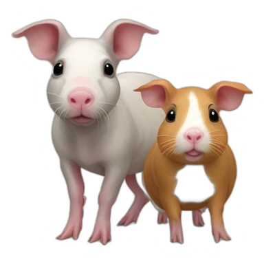 skinny pig and guinea pig from alphabet lore sticker