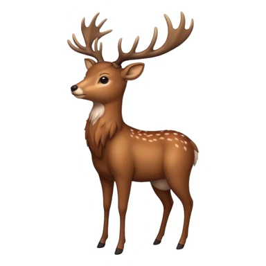 deer full body sticker
