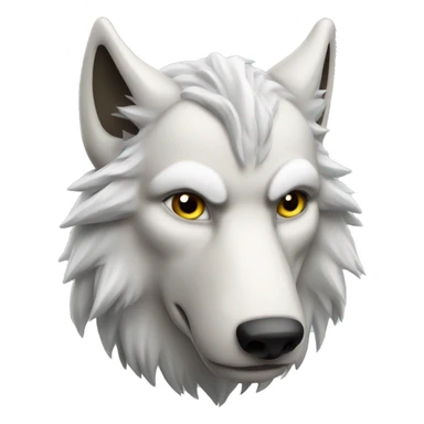 Viking white wolf sticker