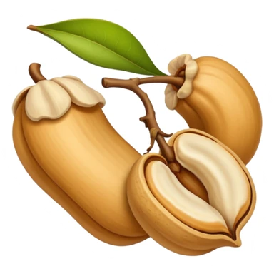 Make single simple Cashew dryfruit without leave  sticker