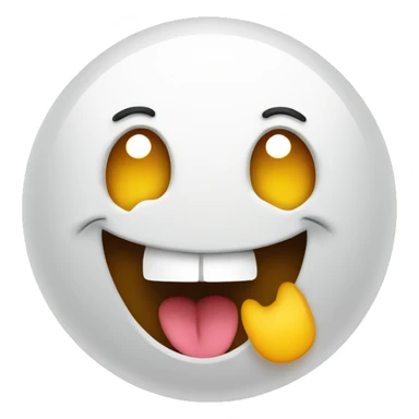 smiley with a very surprised face sticker