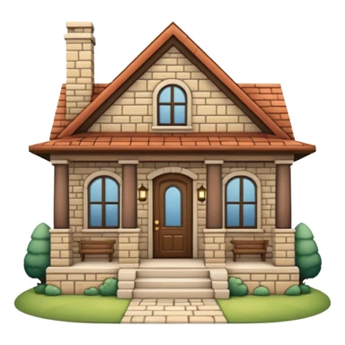 house no trees  not wooden like cartoonish almost only the front sticker