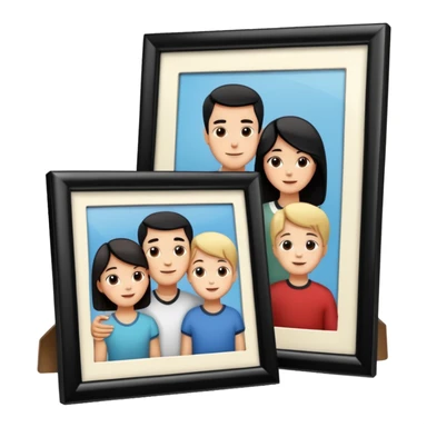 family photo frame, travelling sticker