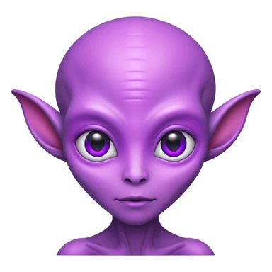 alien living in desert, pink/purple colorful, accessories, just face  sticker