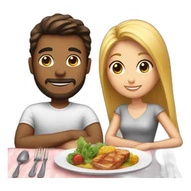 Dinner with male friend and girl bestie  sticker