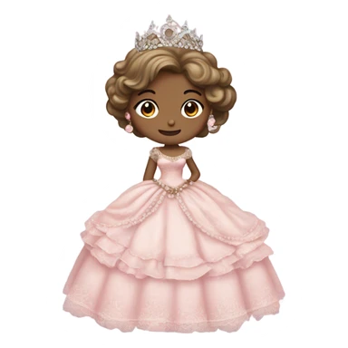 Pink shabby chic princess  sticker