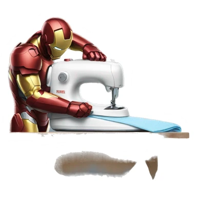 ironman ironing clothes sticker