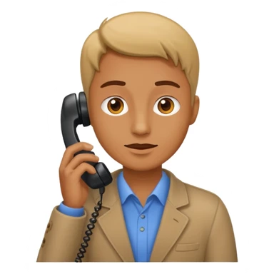 Person on phone  sticker