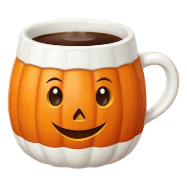 Pumpkin spice coffee Mug sticker