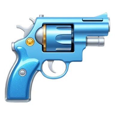 glitter blue cian gun sticker