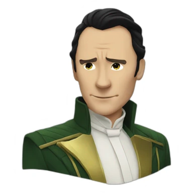 Loki as James Bond sticker