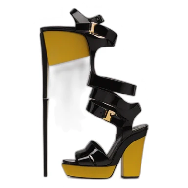 Ysl heel sandal TRIBUTE PLATFORM SANDAL black PATENT LEATHER sticker