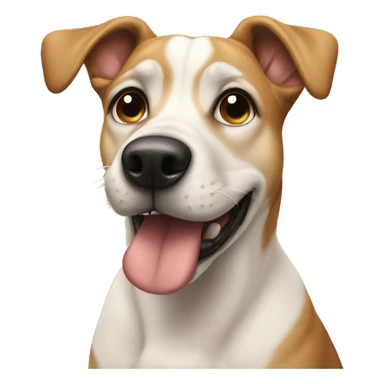 dog giving the side eye sticker