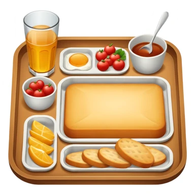 rectangle tray meal sticker