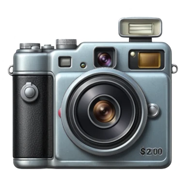 Old digital camera with $200 price ticket sticker