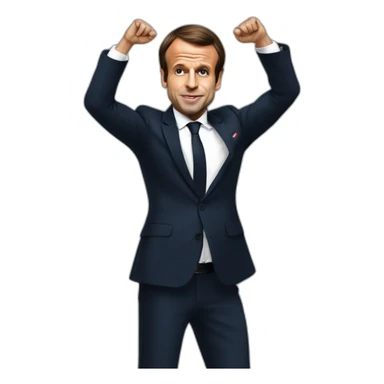 EmmanuelMacron qui fair un dab sticker