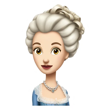realistic Marie Antoinette  sticker