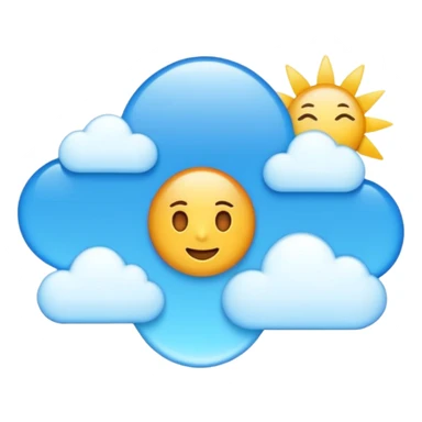 Bright sun shining in clear sky sticker