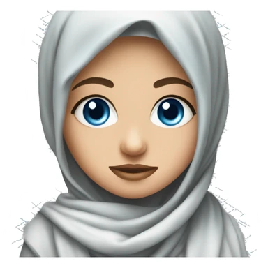 Blue eyed girl wearing keffiyeh sticker