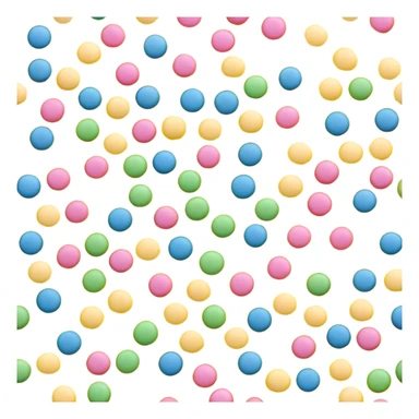 loose scatter of tiny colorful sugar strands vermicelli thin slightly curved pastel bright pink yellow green blue matte grainy texture no bowl extras apple emoji style soft lighting subtle shadows emoji scale sticker