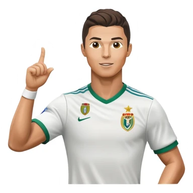 Cristiano Ronaldo celebrating a goal sticker