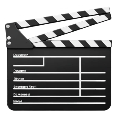 most abstract possible clapperboard, single line with one diagonal, absolute minimalism sticker