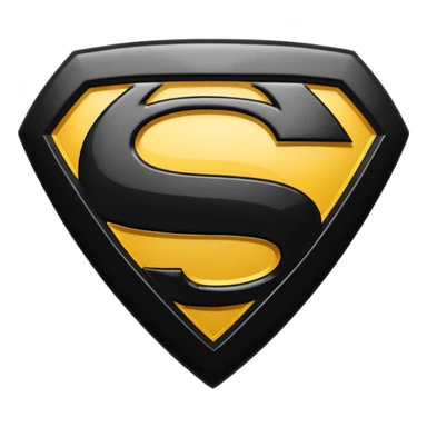 Superman Symbol batman v superman black sticker