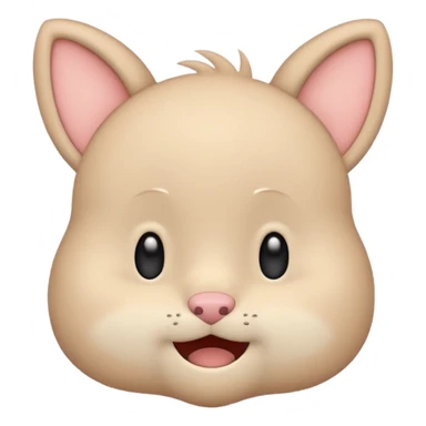 Cute animal character emoji, looking awkward and embarrassed. 
Scratching back of their head. 
Nervous smile, slight blush, eyes looking away. 
Small timid posture. 
Simple 2D flat style, pastel colors, clean outline, transparent background. sticker