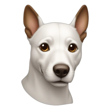 Perro ratonero blanco marrón sticker