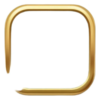 Blank dark Jade and gold edged rounded square icon button sticker