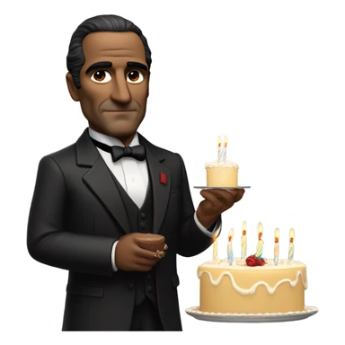 The godfather  says happy birthday Uncle Brucie sticker