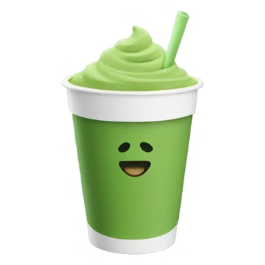 Matcha in a To go cup sticker