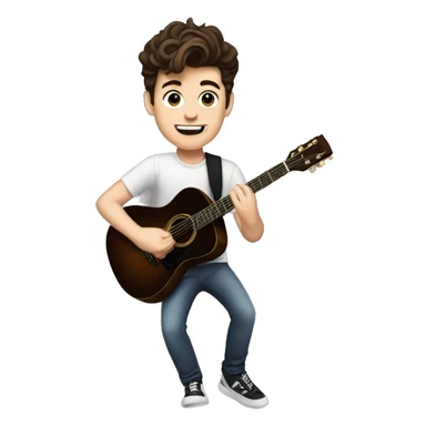 shawn mendes playing guitar sticker