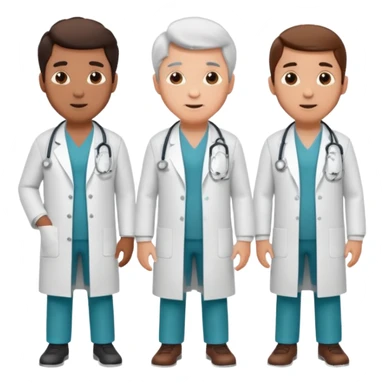 5 doctor staff all men make the differ in age sticker