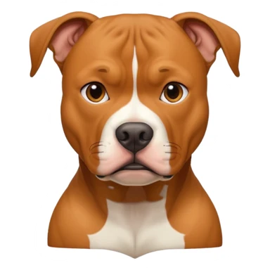 Tan pitbull boxer sticker