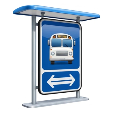 Bus Stop Signboard sticker