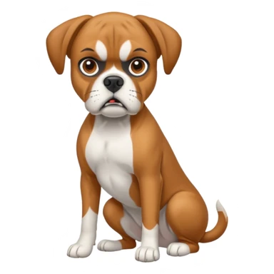 boxer dog sticker