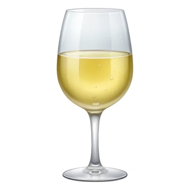 A glass of white wine sticker