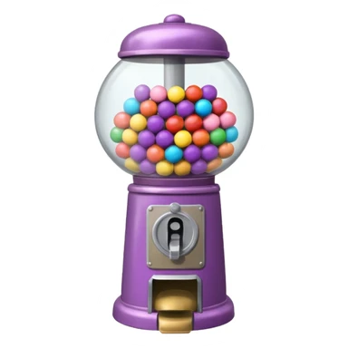 Mauve gumball machine  sticker
