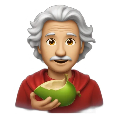 Noix de coco sur la sorciere rouge sticker