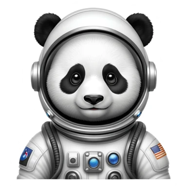 panda in space suit sticker